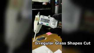 برش لیزری شیشه ای یاقوت کبود 3 میلی متری برای اشکال نامنظم