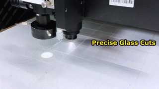 1 میلی متر فیلم مات یک طرفه برش شیشه ای سفید دایره ای