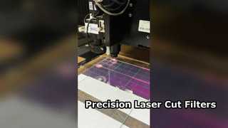 برش لیزری فیلتر با روکش دو طرفه 1 میلی متری دایره ای